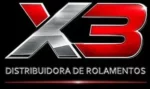 Logo oficial da X3 Distribuidora de Rolamentos