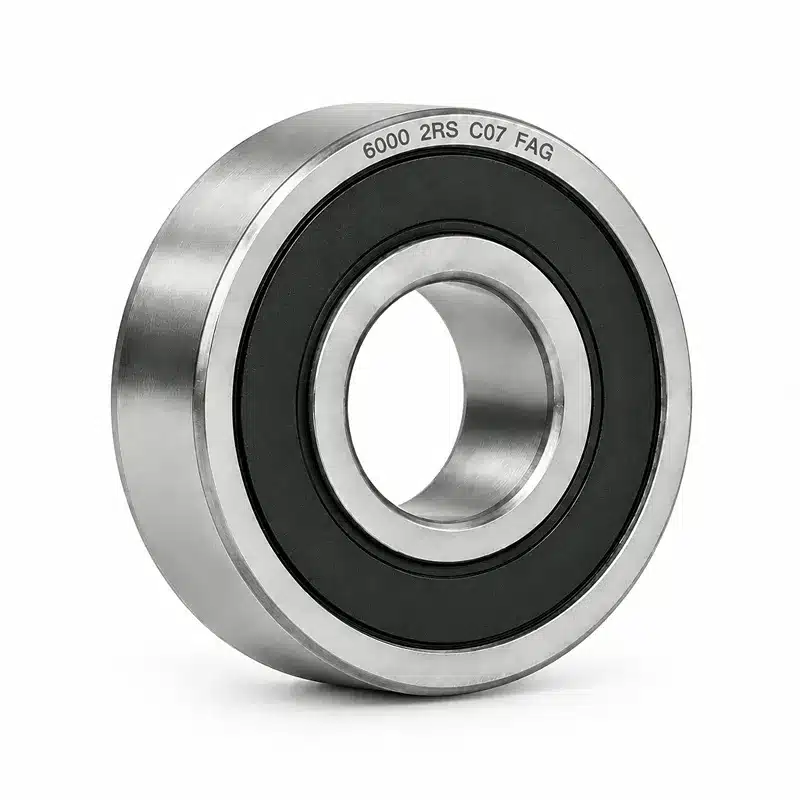 Rolamento de esferas 6000 2RS C07 FAG com vedação de borracha, 10x26x8mm