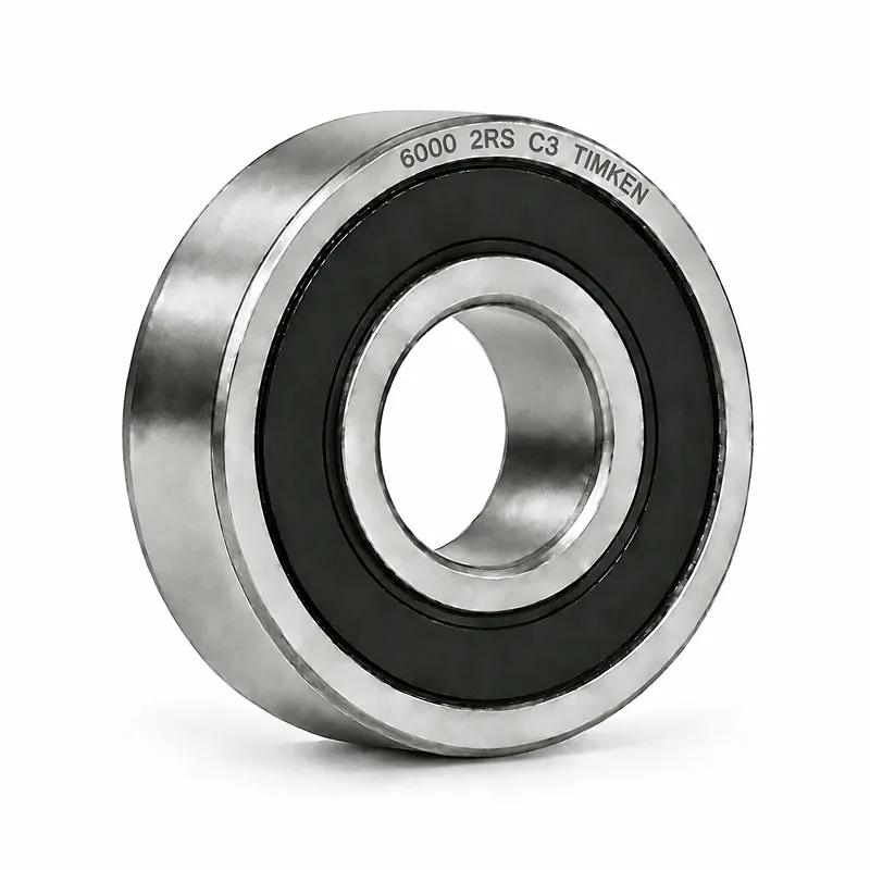 Rolamento de esferas 6000 2RS C3 TIMKEN com vedação de borracha, 10x26x8mm