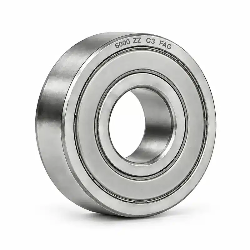 Rolamento de esferas 6000 ZZ C3 FAG com vedação metálica, 10x26x8mm